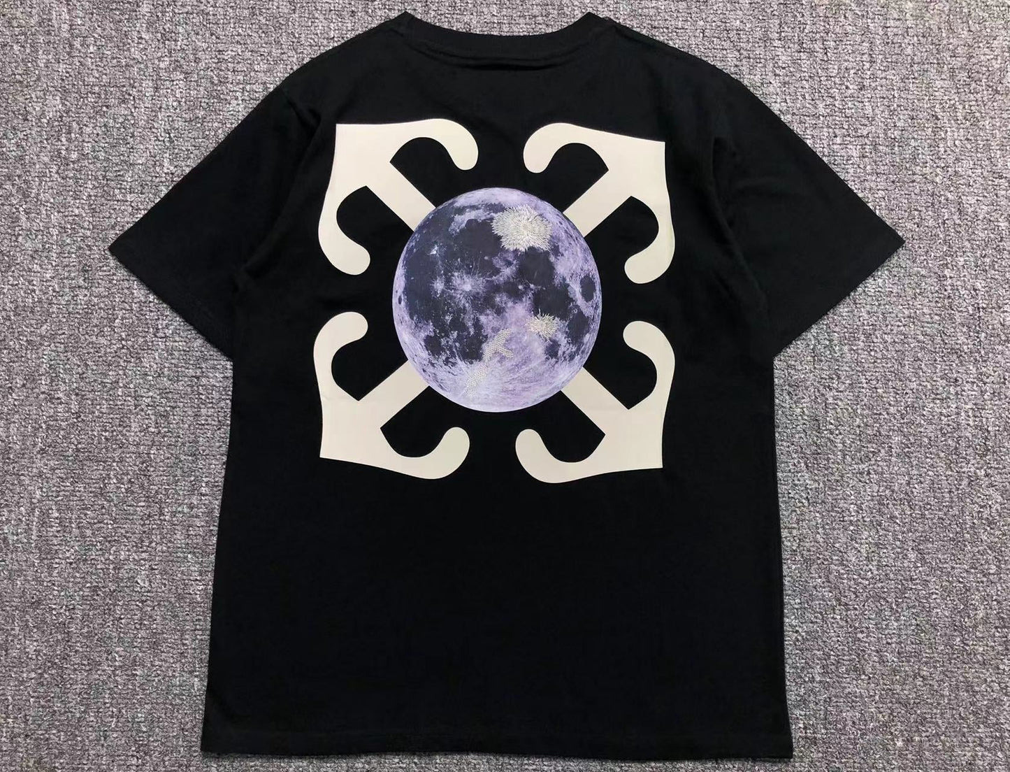 Off White Moon Arrow Tee Black