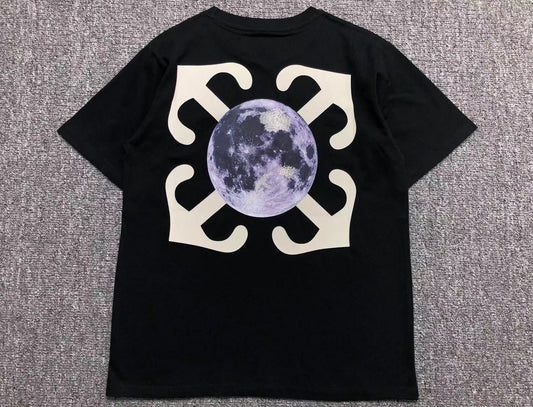 Off White Moon Arrow Tee Black
