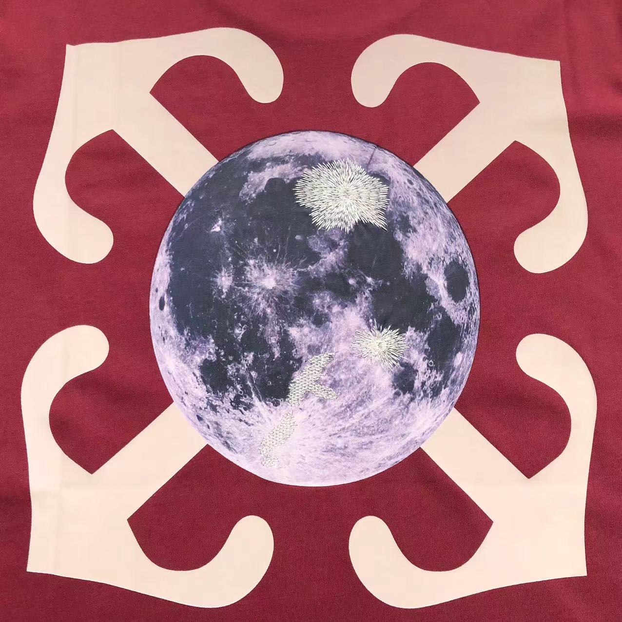 Off White Moon Arrow Tee Red
