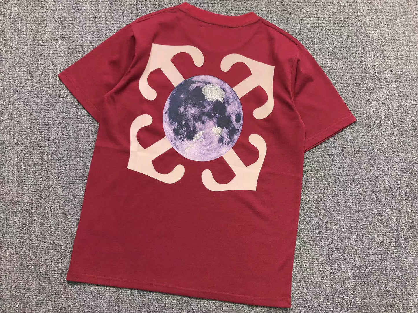 Off White Moon Arrow Tee Red