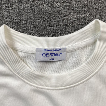 OFF WHITE MOON PRINT CREWNECK WHITE