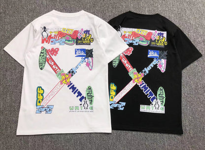 Off White Multi Logo Arrow Tee Black