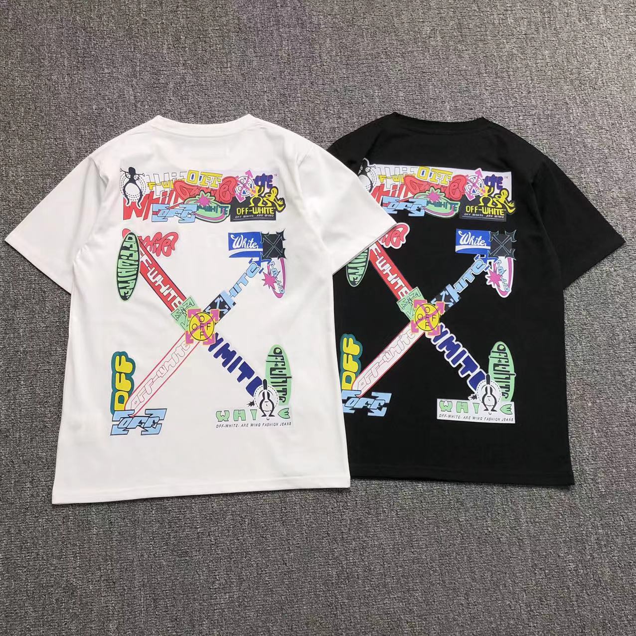 Off White Multi Logo Arrow Tee White