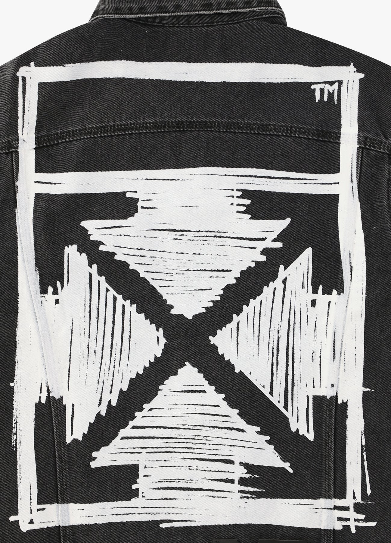 OFF WHITE NEGATIVE MARK DENIM JACKET
