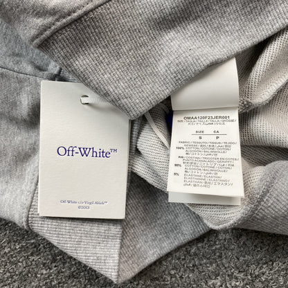 OFF WHITE OFF STAMP CREWNECK GREY