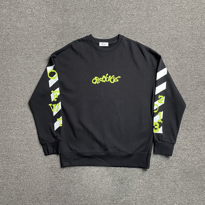 OFF WHITE OPPOSITE ARROW CREWNECK BLACK