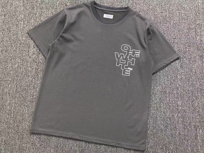 Off White Outline Arrow Tee Grey