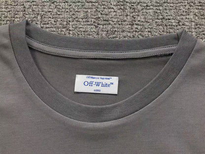 Off White Outline Arrow Tee Grey