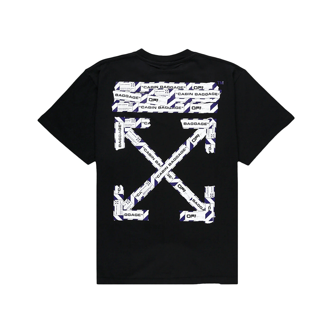 OFF-WHITE OVERSIZED AIRPORT TAPE T-SHIRT BLACK