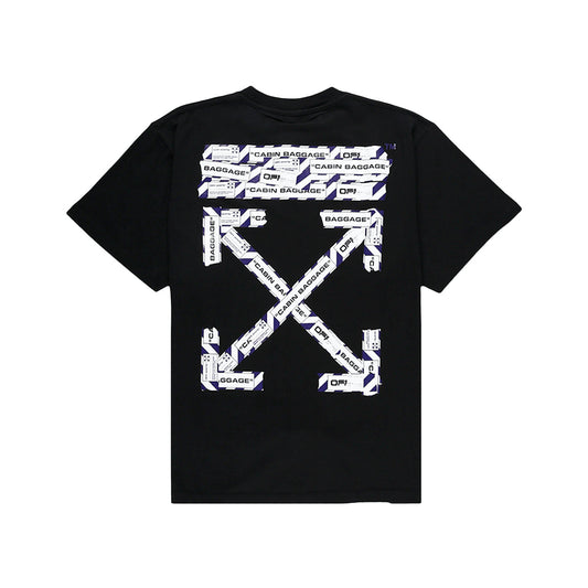 OFF-WHITE OVERSIZED AIRPORT TAPE T-SHIRT BLACK