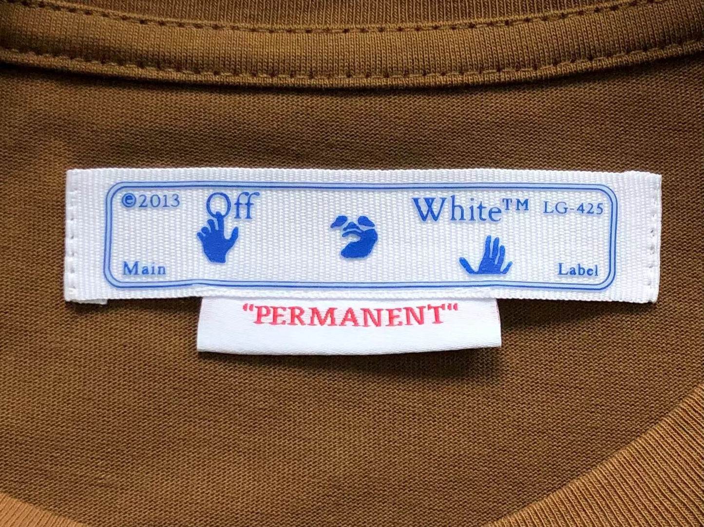 Off White OW 23 Tee Brown