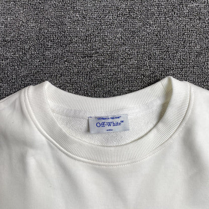 OFF WHITE PAINT ARROW CREWNECK WHITE