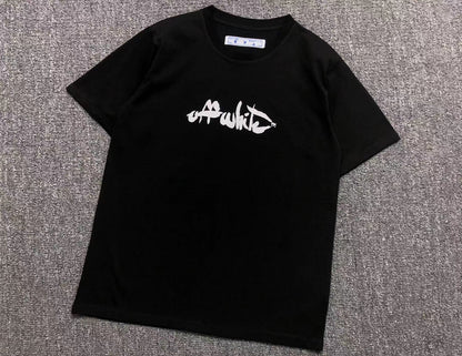 Off White Paint Arrow Tee Black