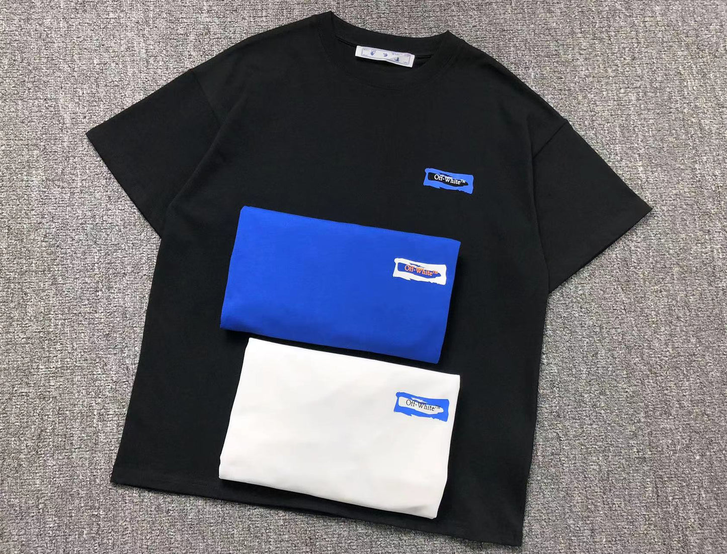 Off White Paint Arrow Tee Black