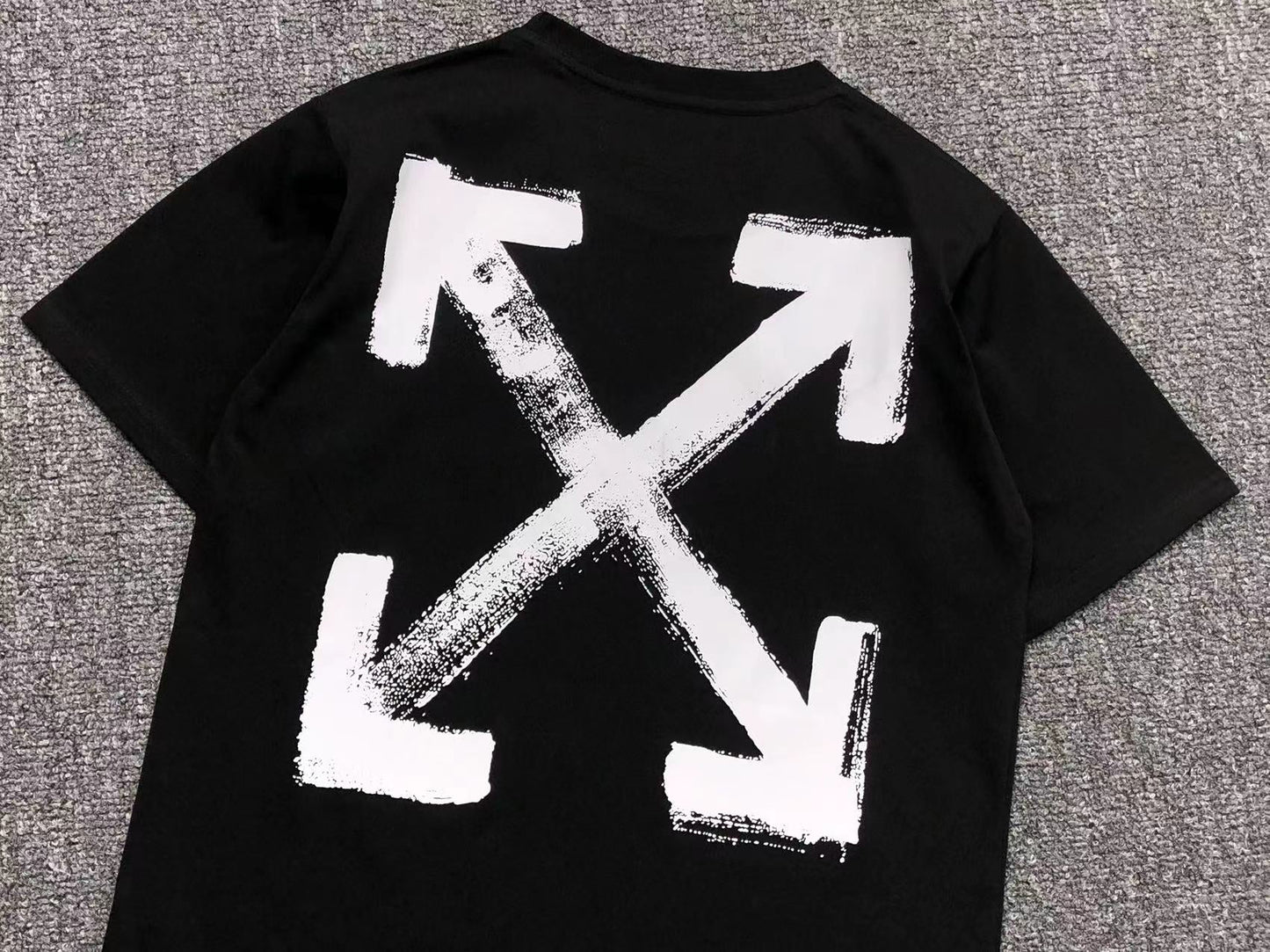 Off White Paint Arrow Tee Black