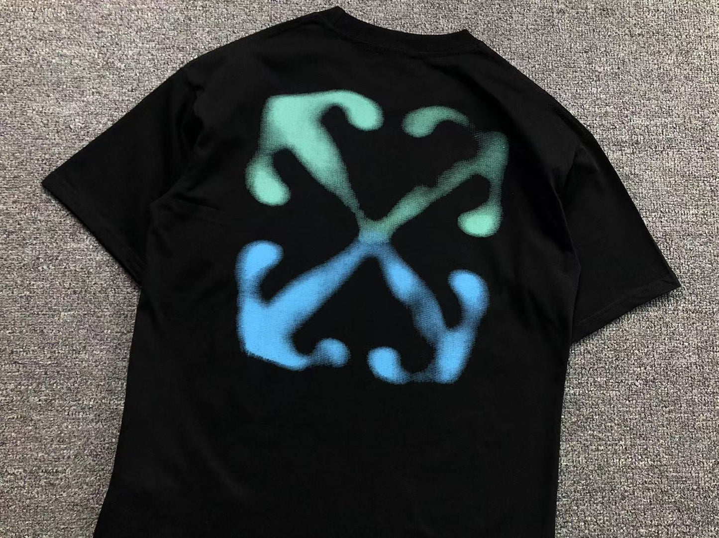 Off White Paint Arrow Tee Black
