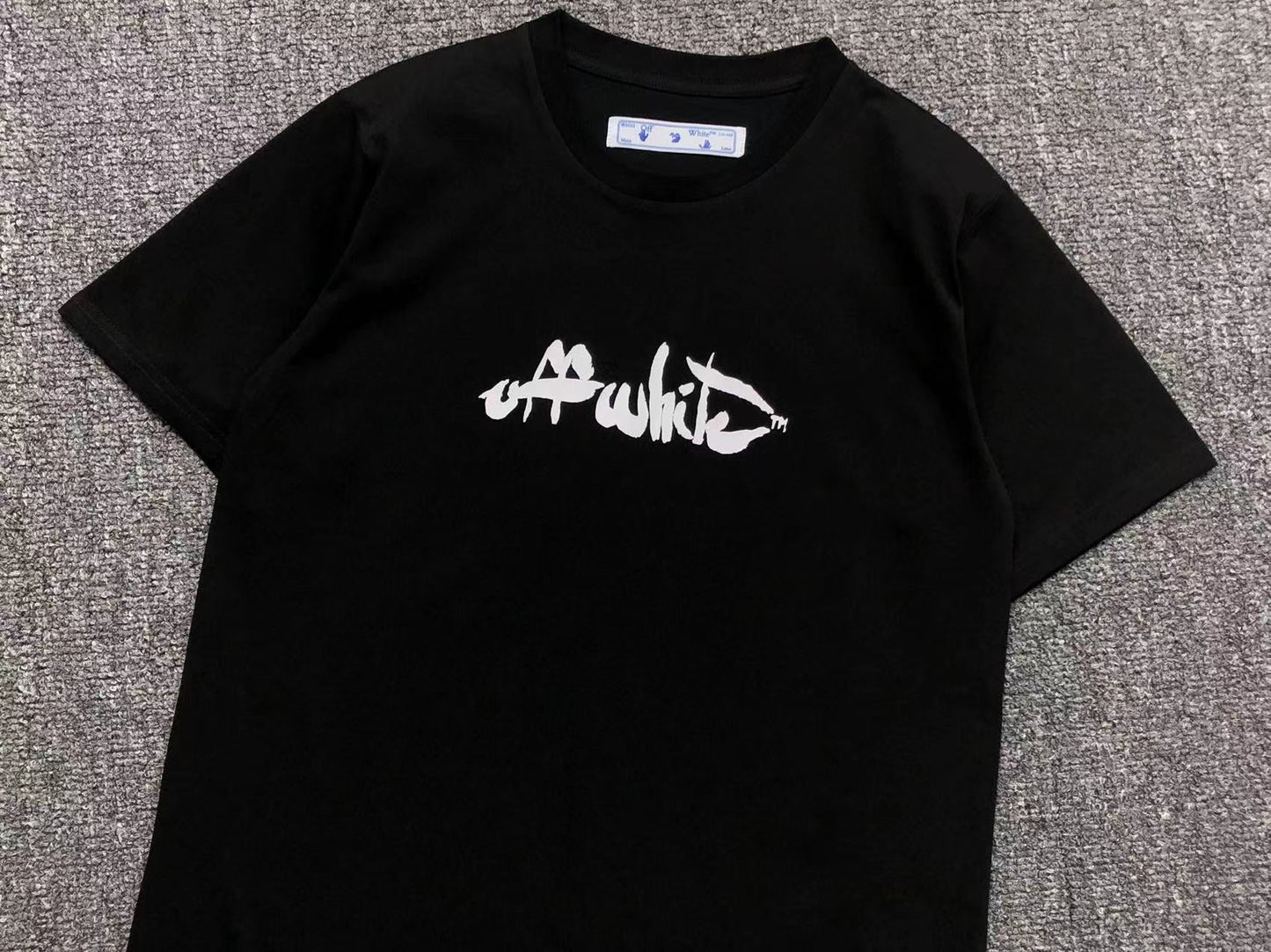 Off White Paint Arrow Tee Black