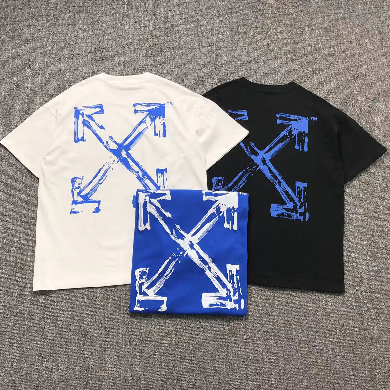 Off White Paint Arrow Tee Black