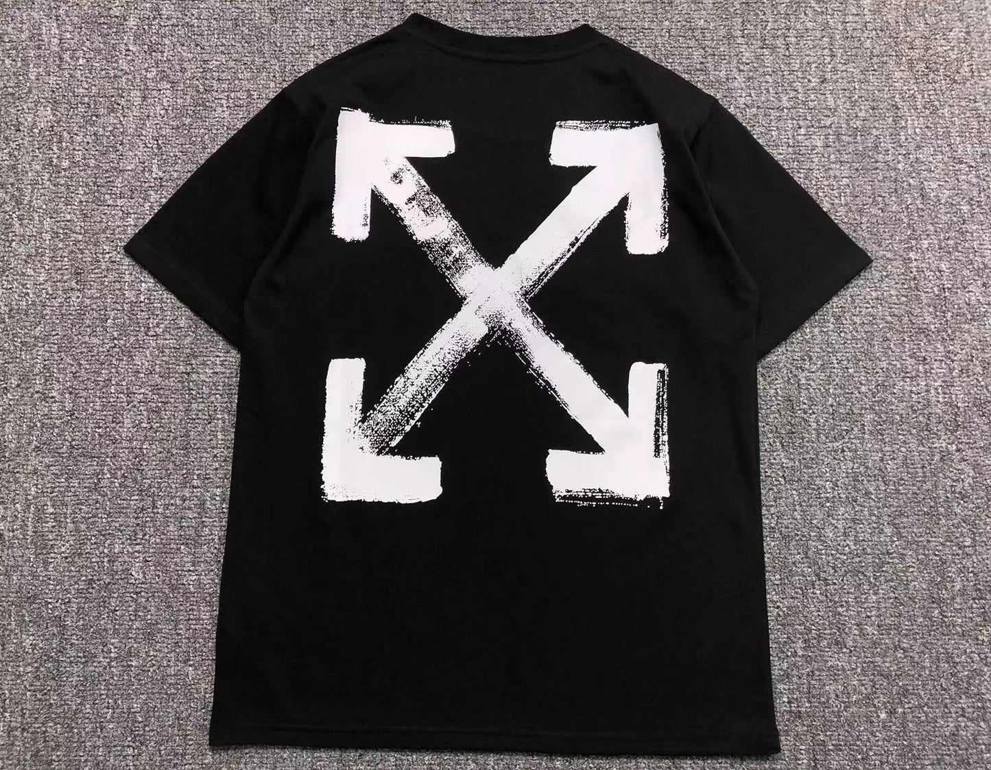 Off White Paint Arrow Tee Black