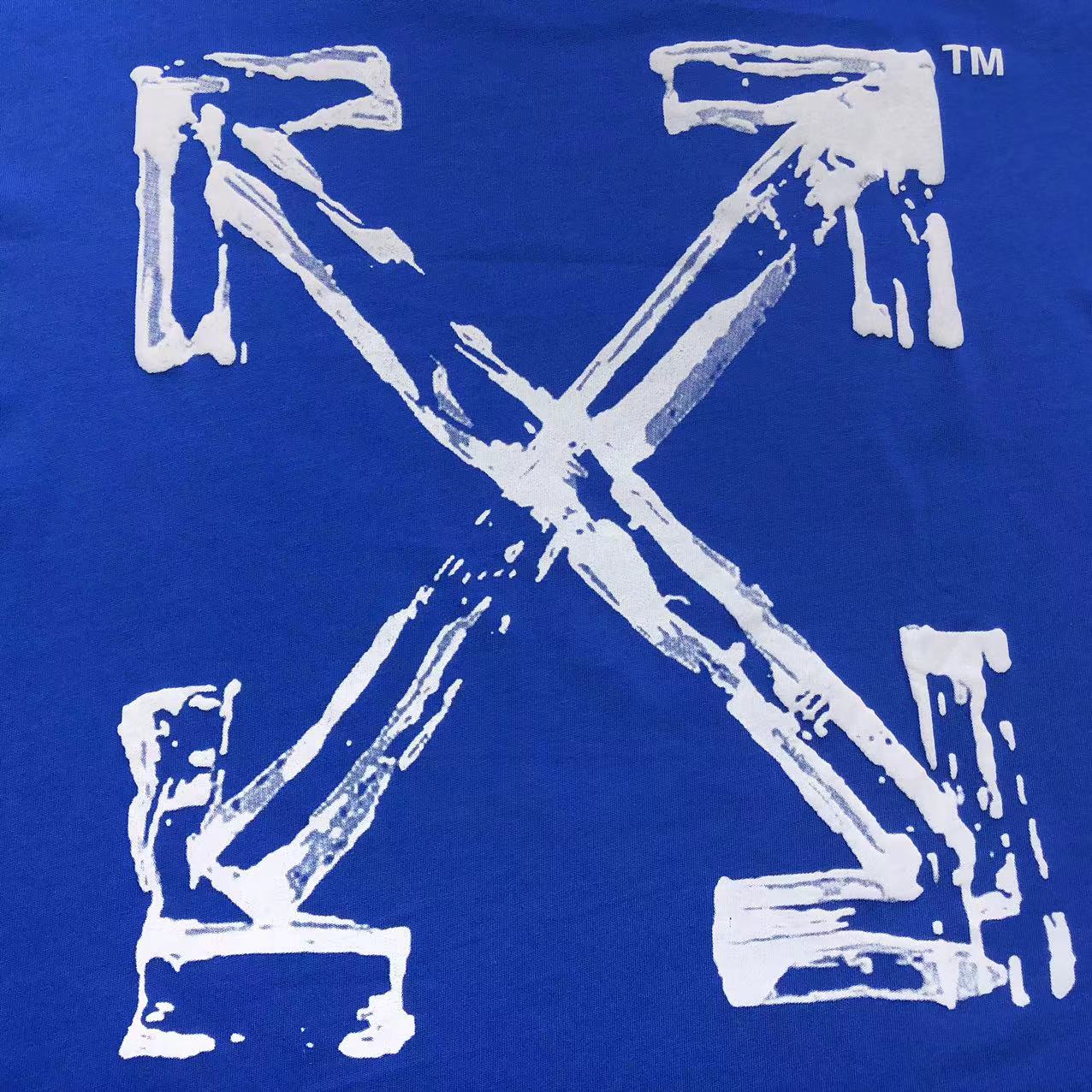 Off White Paint Arrow Tee Blue