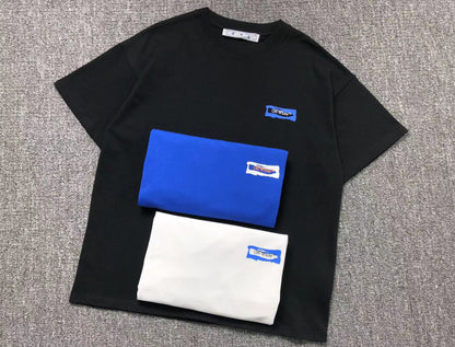 Off White Paint Arrow Tee Blue