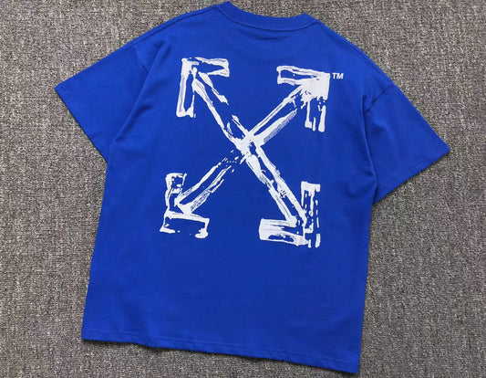 Off White Paint Arrow Tee Blue