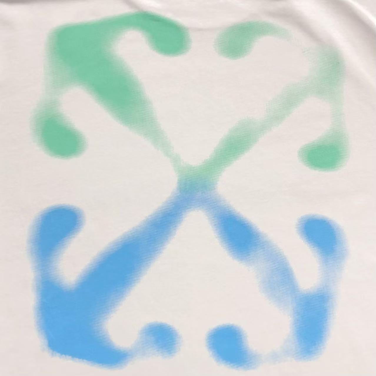 Off White Paint Arrow Tee White