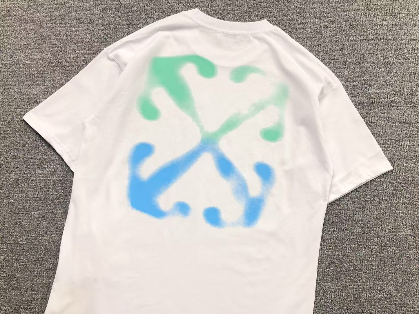 Off White Paint Arrow Tee White