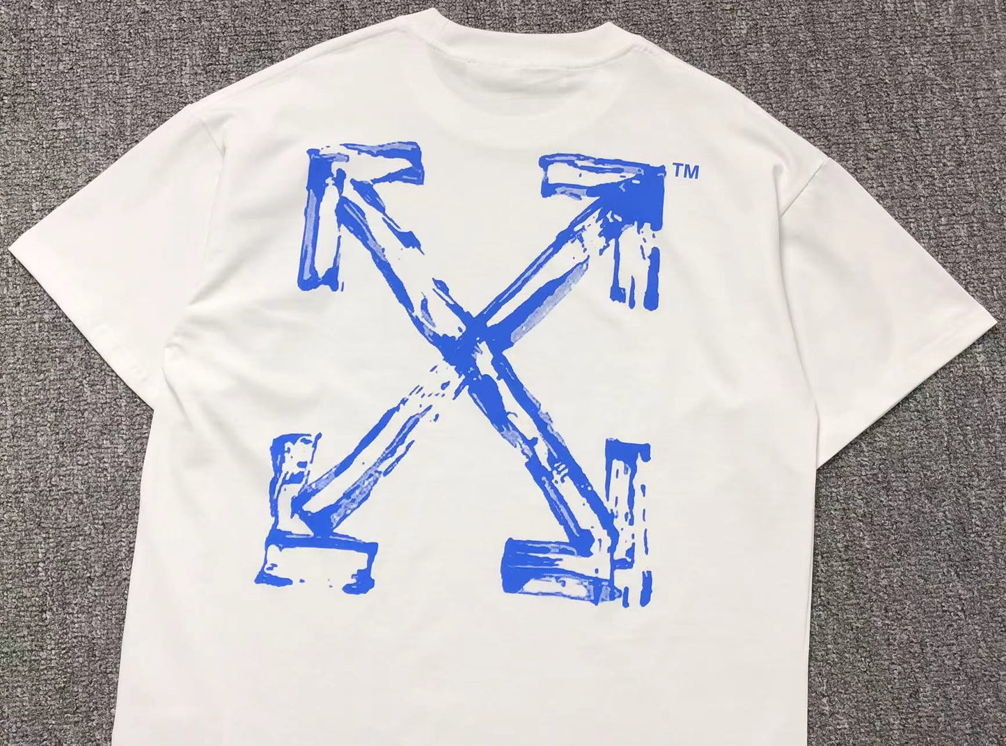 Off White Paint Arrow Tee White