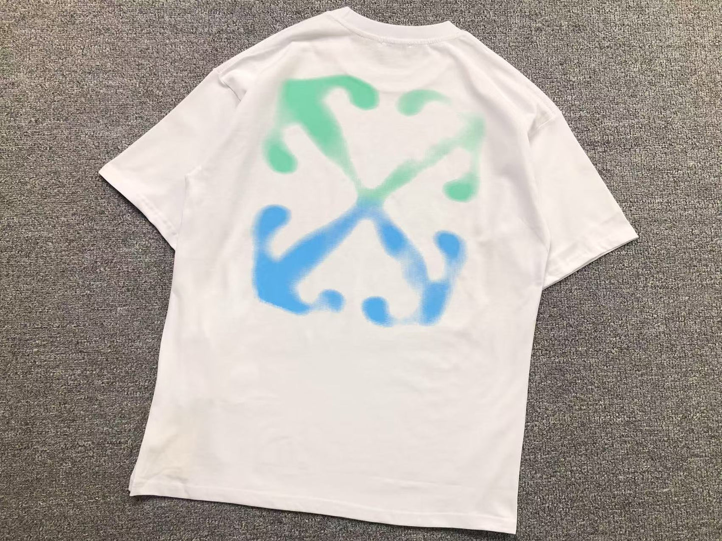 Off White Paint Arrow Tee White