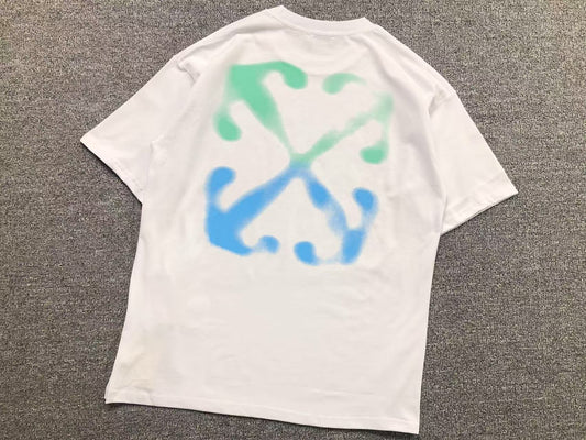 Off White Paint Arrow Tee White