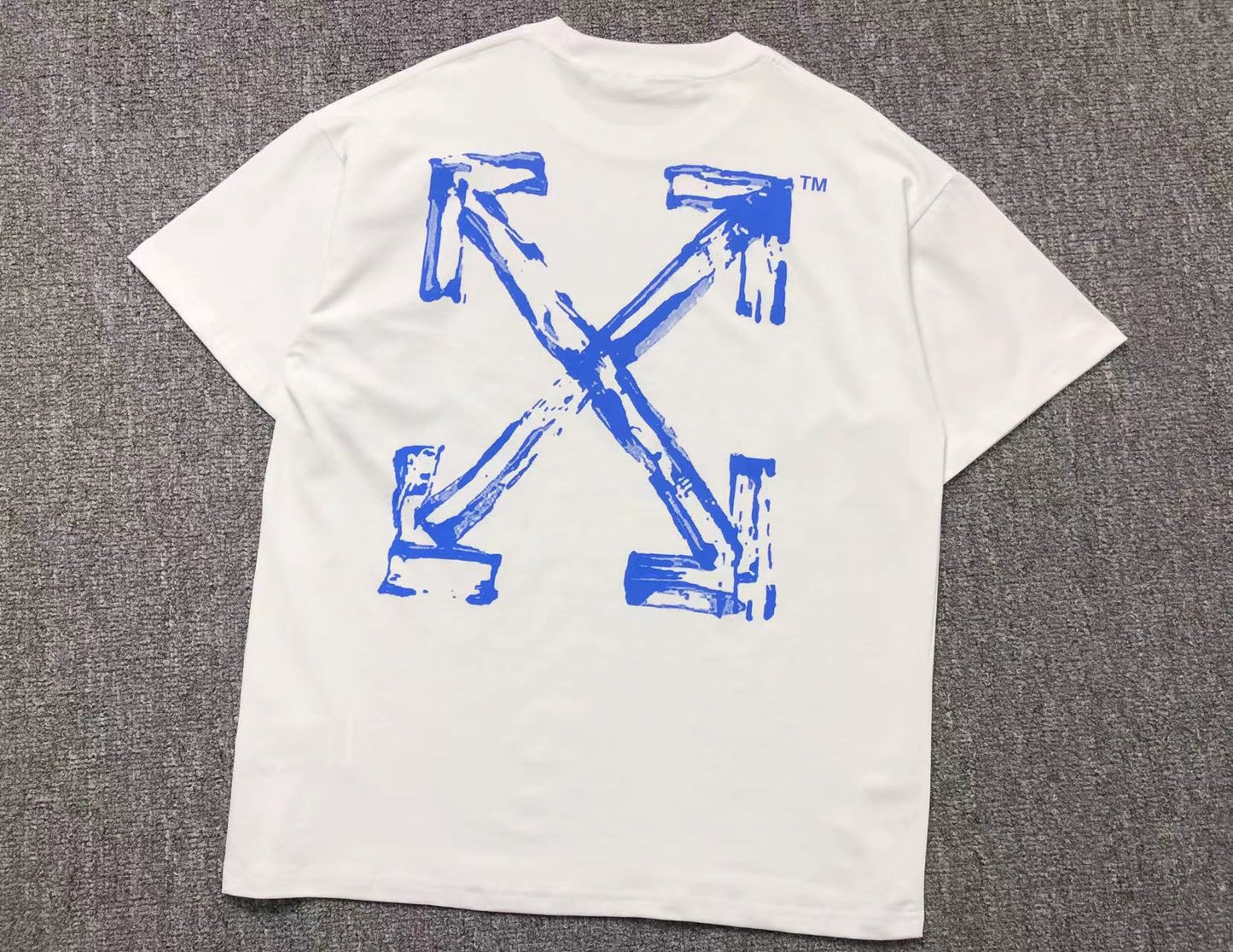 Off White Paint Arrow Tee White