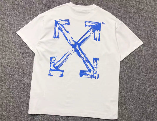 Off White Paint Arrow Tee White
