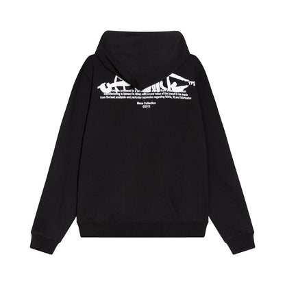 OFF-WHITE PAINT SCRIPT ARROWS SKATE HOODIE BLACK/WHITE