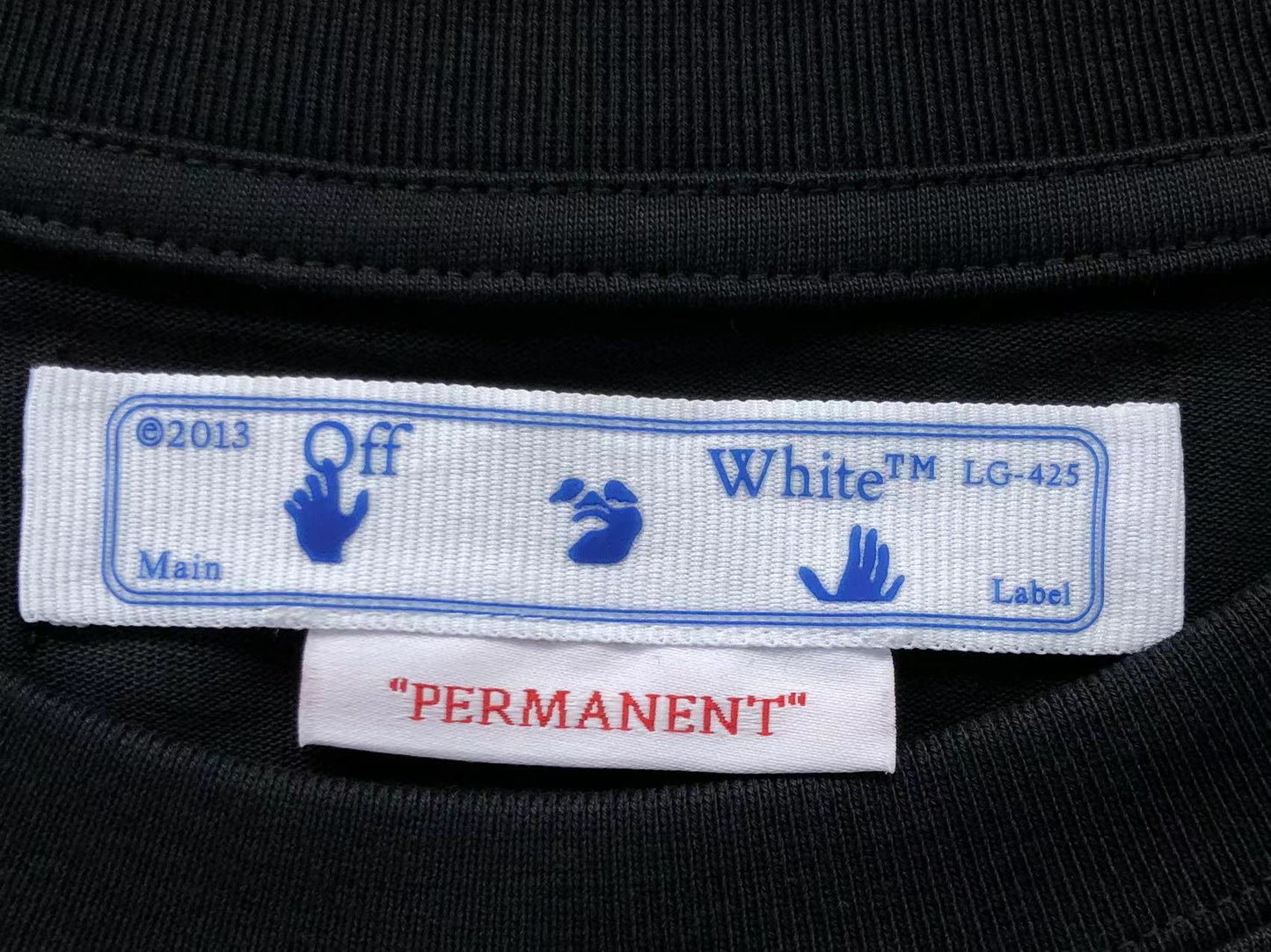 Off White Pink Spray Tee Black