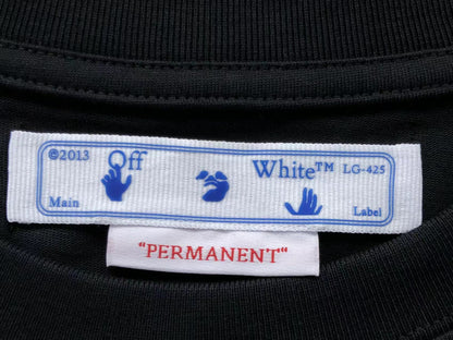 Off White Pink Spray Tee Black