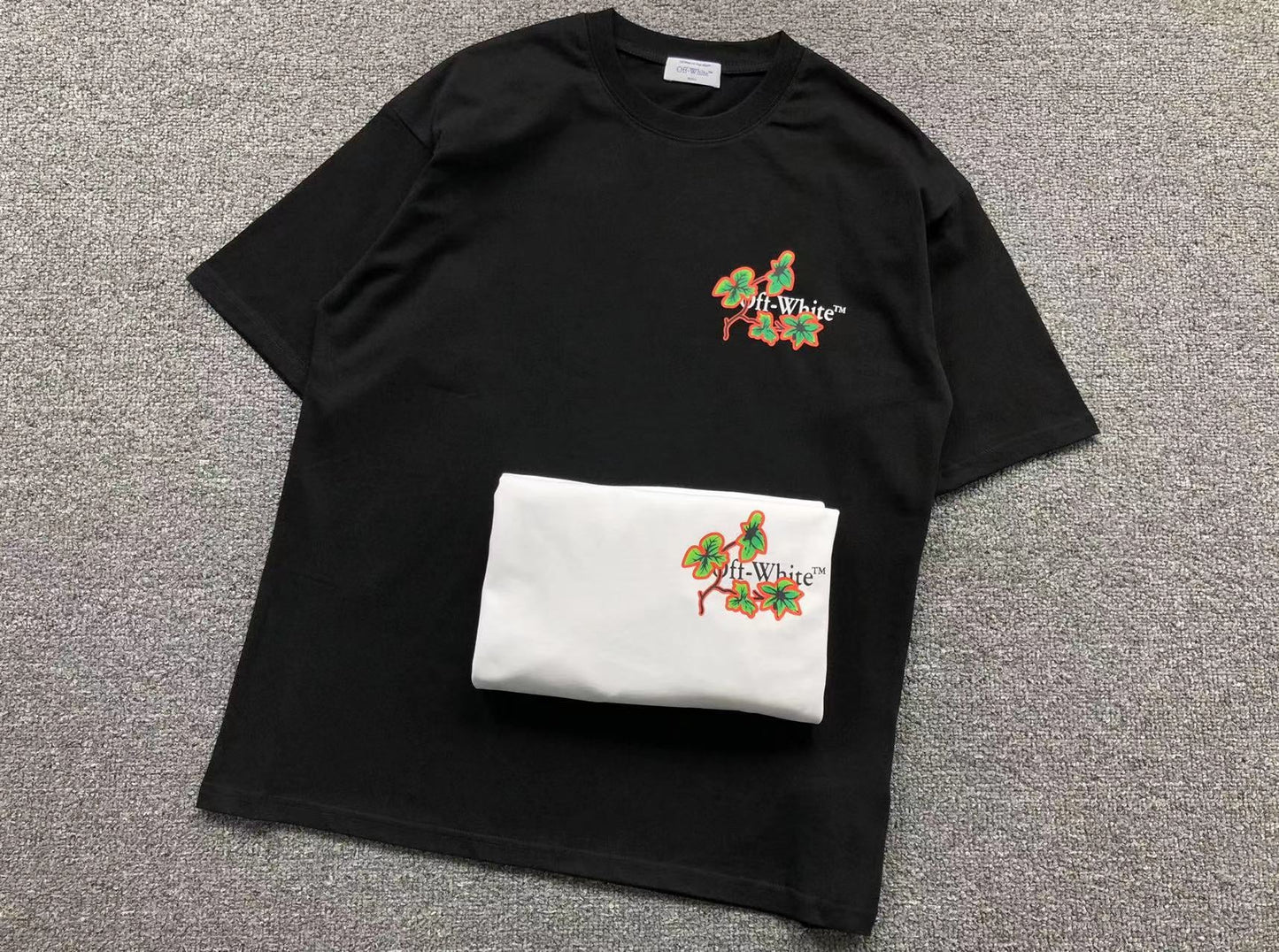 Off White Ramage Flower Arrow Tee Black