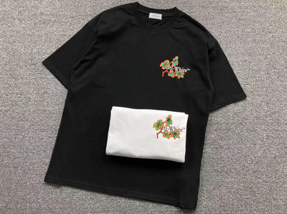Off White Ramage Flower Arrow Tee Black