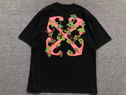 Off White Ramage Flower Arrow Tee Black