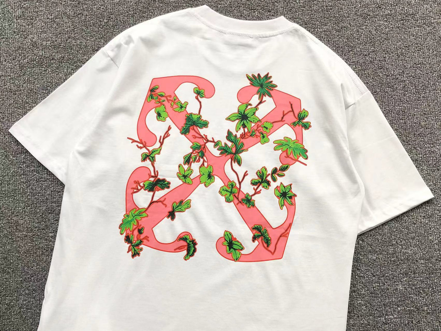 Off White Ramage Flower Arrow Tee White