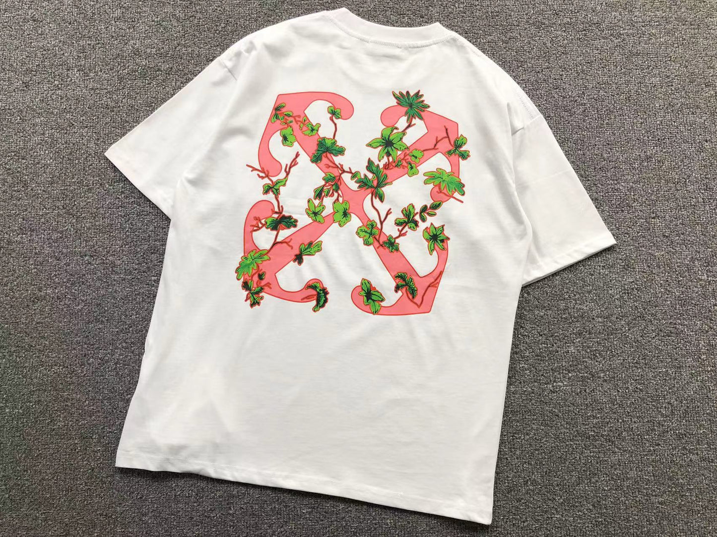Off White Ramage Flower Arrow Tee White