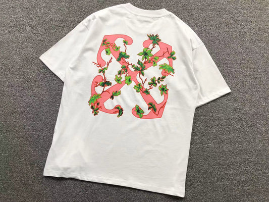 Off White Ramage Flower Arrow Tee White