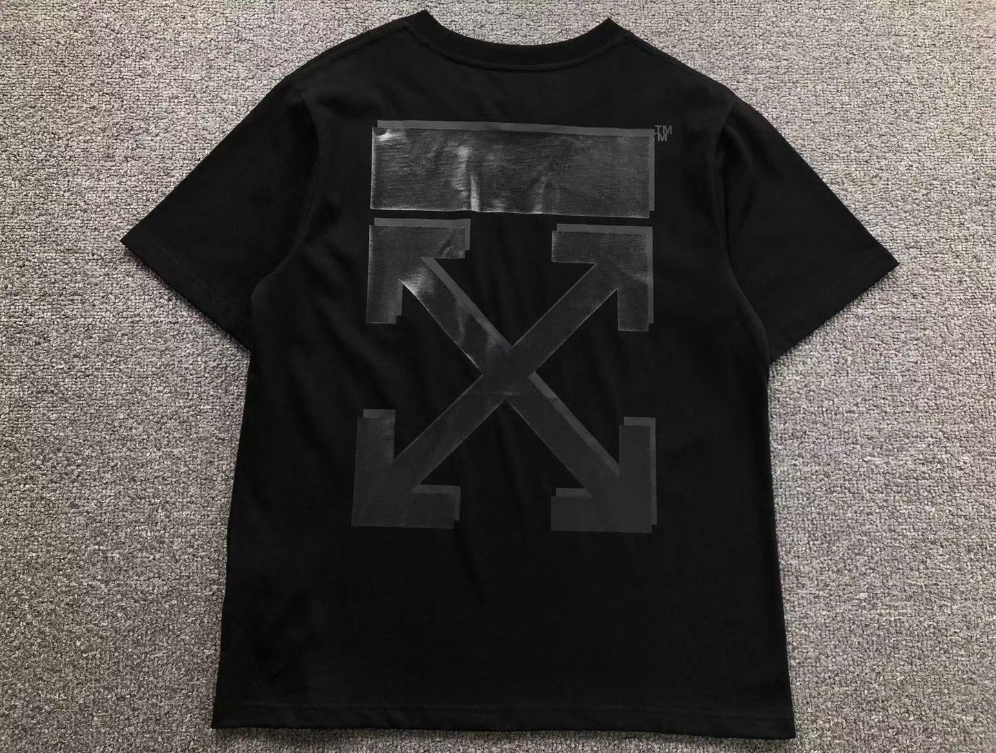 Off White Rubber Arrow Tee Black