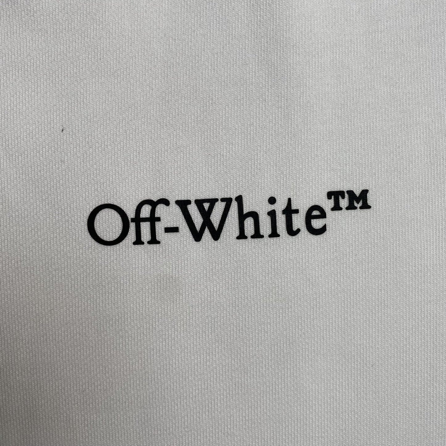 OFF WHITE SCRATCH ARROW CREWNECK WHITE