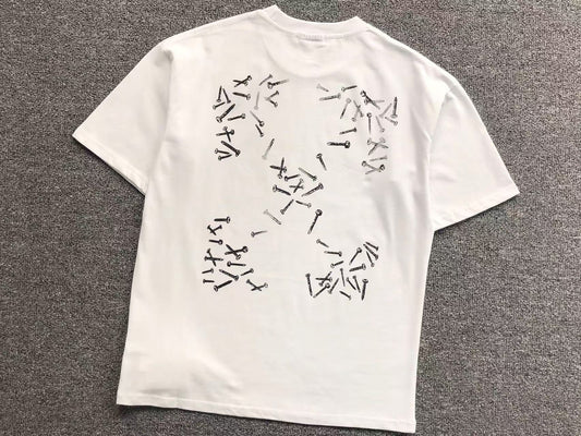 Off White Screws Arrow Tee White