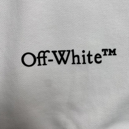 OFF WHITE SCRIBBLE DIAG CREWNECK WHITE