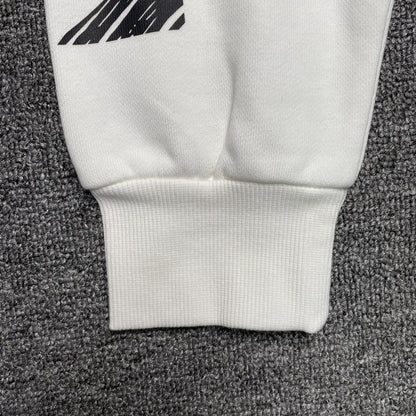 OFF WHITE SCRIBBLE DIAG CREWNECK WHITE