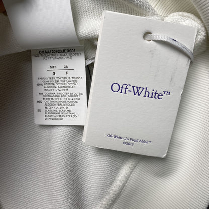 OFF WHITE SCRIBBLE DIAG CREWNECK WHITE