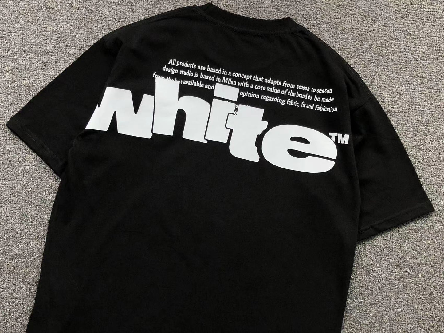 Off White Shared Logo Tee Black