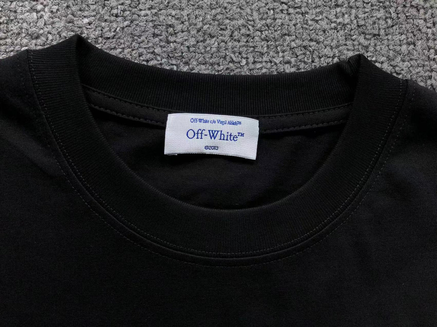 Off White Shared Logo Tee Black